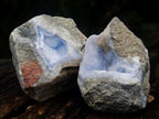 Natural Blue Lace Agate Geode Specimens x 12 From Nsanje, Malawi - Toprock Gemstones and Minerals 