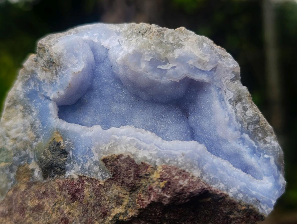 Natural Blue Lace Agate Geode Specimens x 12 From Nsanje, Malawi - Toprock Gemstones and Minerals 