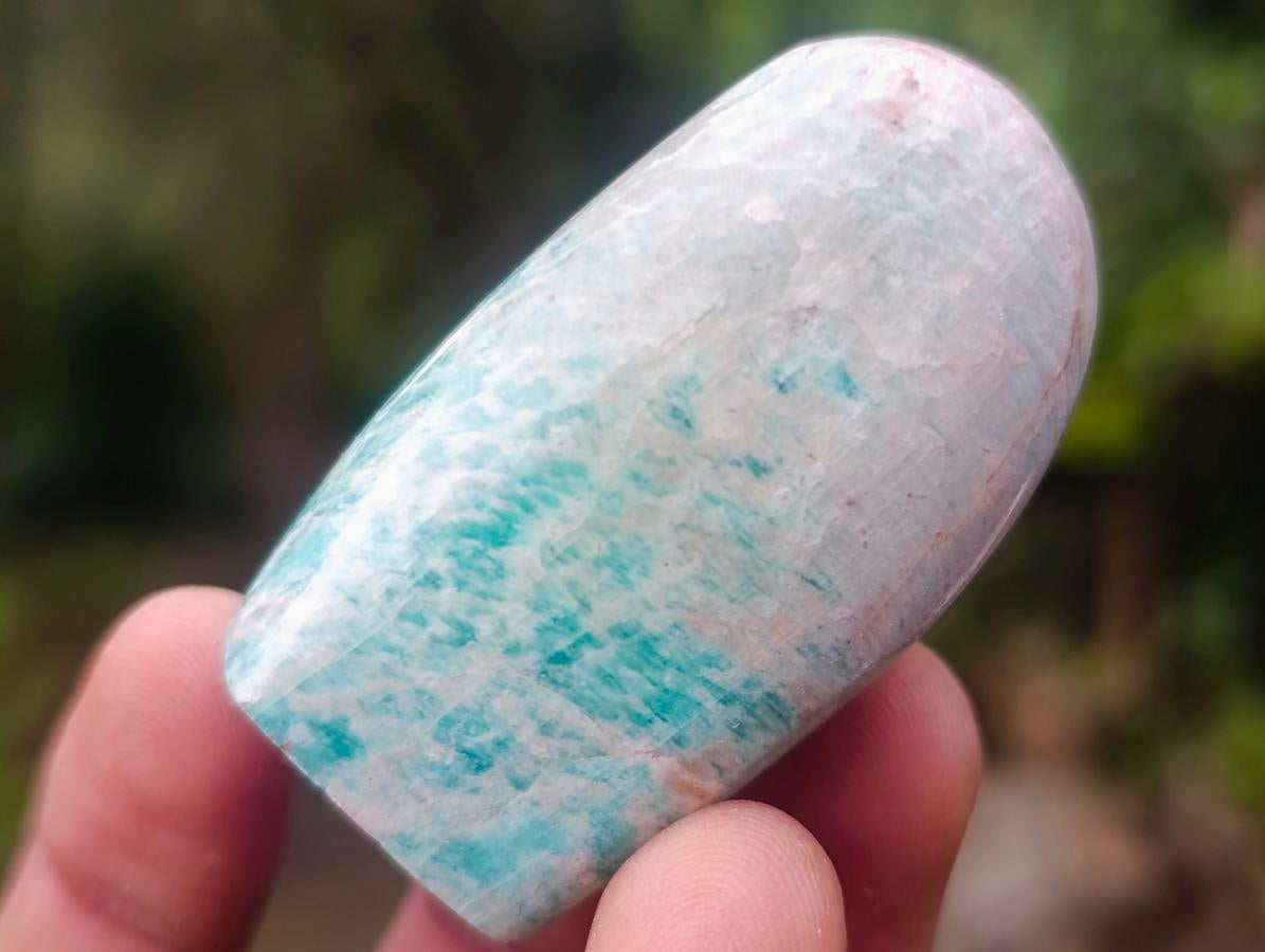 Polished Amazonite Free Forms x 35 From Zimbabwe - Toprock Gemstones and Minerals 