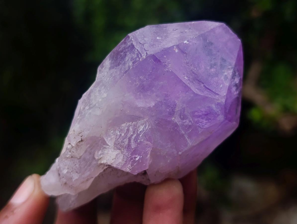 Natural Jacaranda Amethyst Single Crystals x 24 From Mumbwa, Zambia - Toprock Gemstones and Minerals 