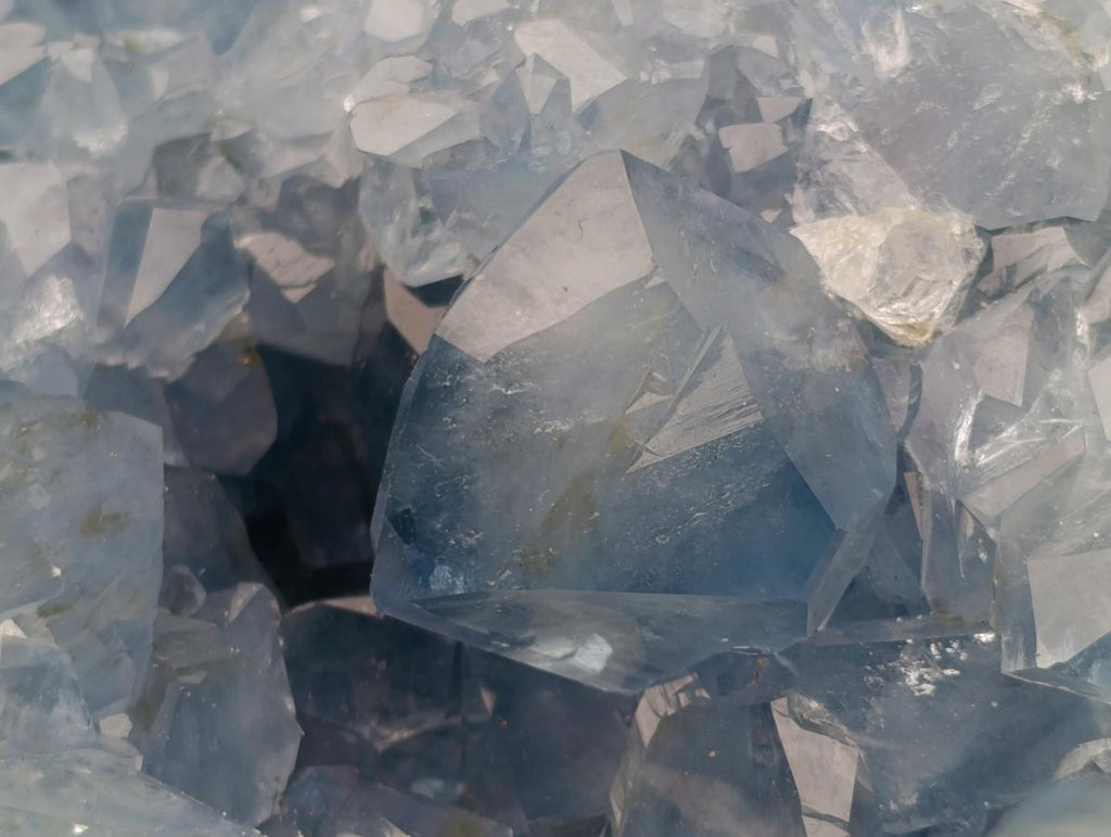 Natural Large Blue Celestite Geode Specimen x 1 From Sakoany, Madagascar - Toprock Gemstones and Minerals 