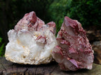 Natural Red Hematoid Quartz Clusters x 2 From Karoi, Zimbabwe - Toprock Gemstones and Minerals 