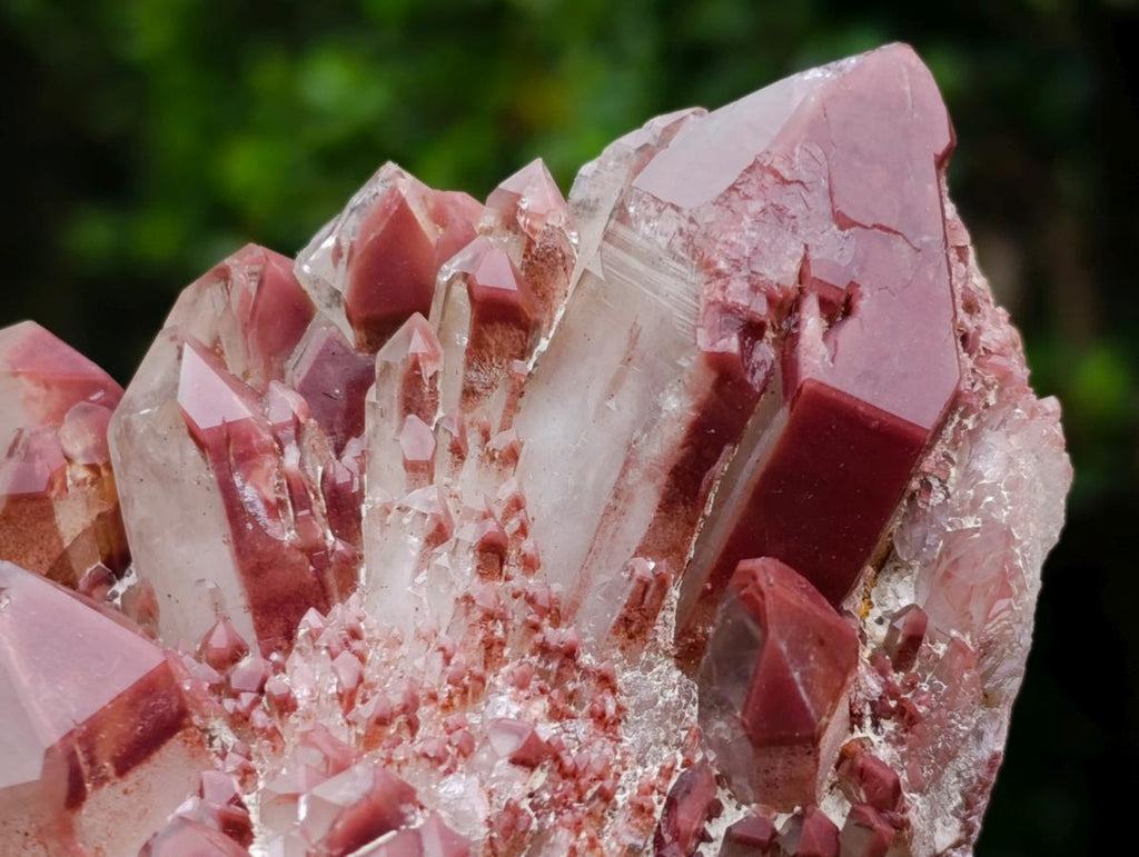 Natural Red Hematoid Quartz Clusters x 2 From Karoi, Zimbabwe - Toprock Gemstones and Minerals 