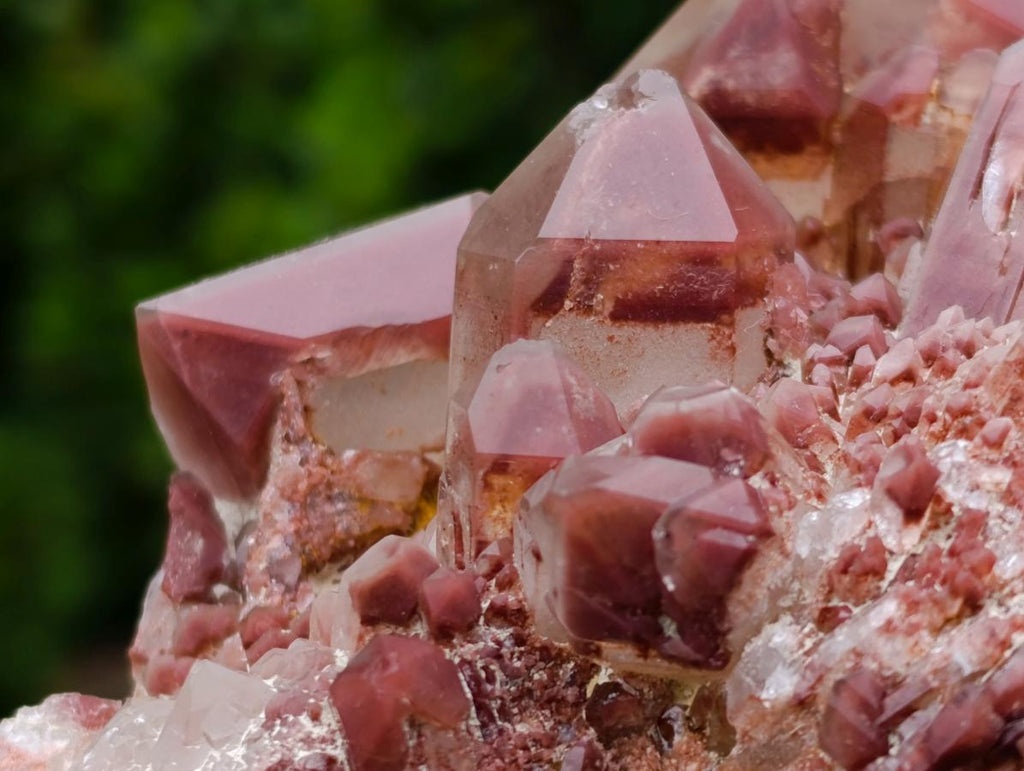 Natural Red Hematoid Quartz Clusters x 2 From Karoi, Zimbabwe - Toprock Gemstones and Minerals 