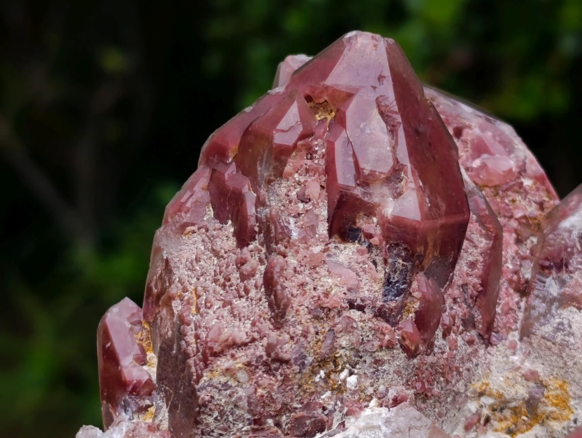 Natural Red Hematoid Quartz Clusters x 2 From Karoi, Zimbabwe - Toprock Gemstones and Minerals 