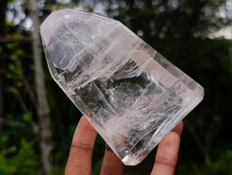 Polished Clear Quartz Display Crystals x 3 From Madagascar - Toprock Gemstones and Minerals 