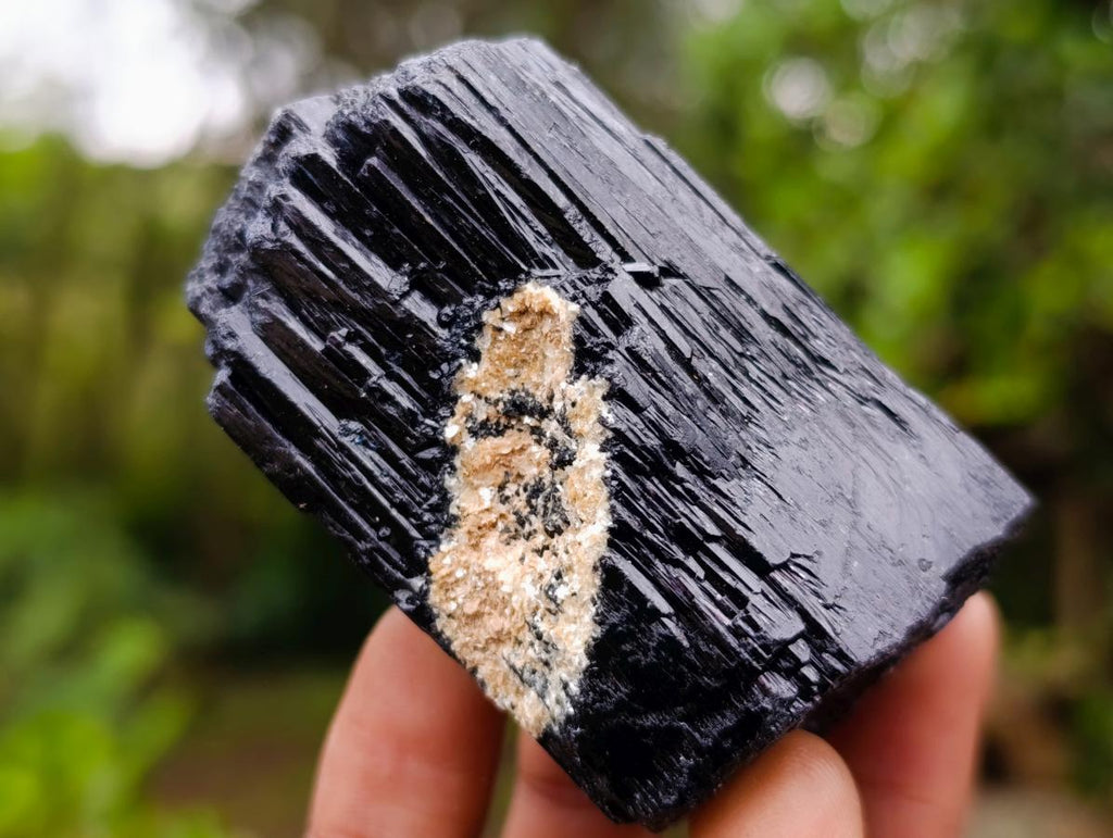 Natural Schorl Black Tourmaline Specimens x 6 From Erongo, Namibia - Toprock Gemstones and Minerals 