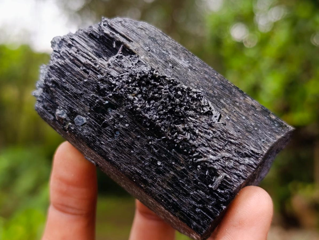 Natural Schorl Black Tourmaline Specimens x 6 From Erongo, Namibia - Toprock Gemstones and Minerals 