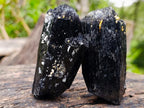Natural Schorl Black Tourmaline Specimens x 6 From Erongo, Namibia - Toprock Gemstones and Minerals 