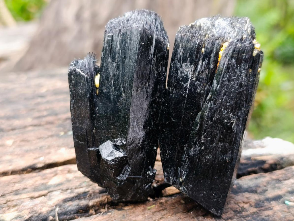 Natural Schorl Black Tourmaline Specimens x 6 From Erongo, Namibia - Toprock Gemstones and Minerals 