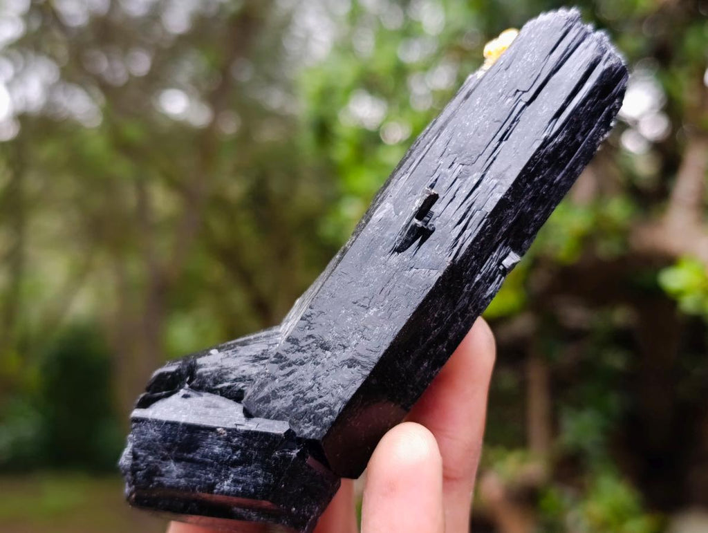 Natural Schorl Black Tourmaline Specimens x 6 From Erongo, Namibia - Toprock Gemstones and Minerals 