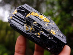 Natural Schorl Black Tourmaline Specimens x 6 From Erongo, Namibia - Toprock Gemstones and Minerals 