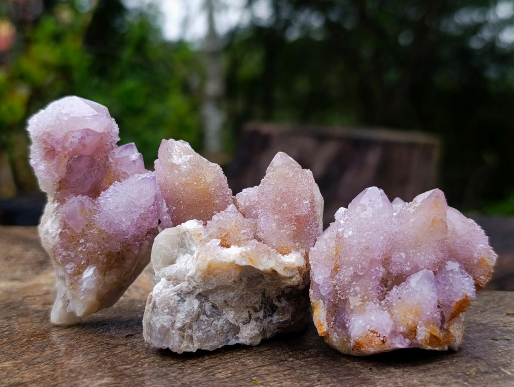 Natural Mixed Spirit Amethyst Crystals and Clusters x 24 From Boekenhouthoek, South Africa - Toprock Gemstones and Minerals 