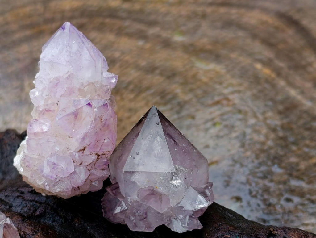 Natural Mixed Spirit Amethyst Crystals and Clusters x 24 From Boekenhouthoek, South Africa - Toprock Gemstones and Minerals 