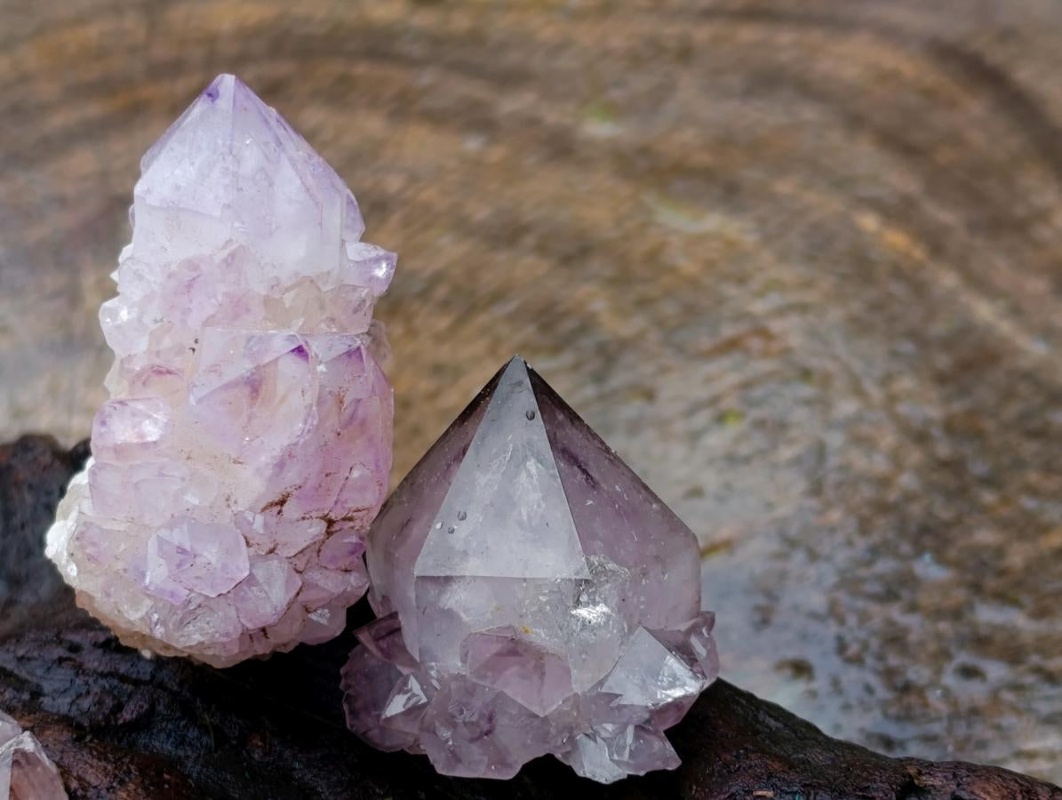 Natural Mixed Spirit Amethyst Crystals and Clusters x 24 From Boekenhouthoek, South Africa - Toprock Gemstones and Minerals 