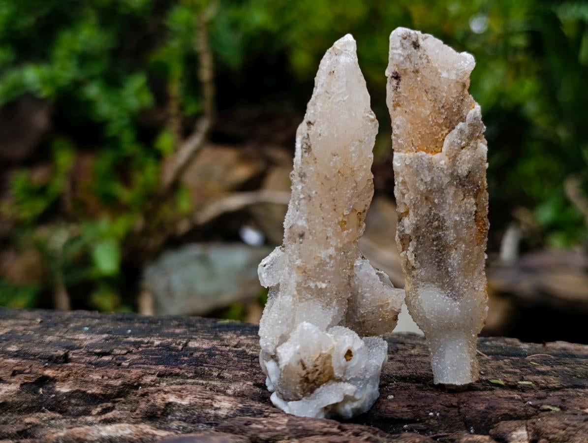 Natural Drusy Quartz Coated Calcite Pseudomorph Specimens x 24 From Albert's Mountain, Lesotho - Toprock Gemstones and Minerals 