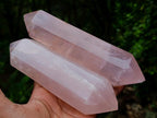 Polished Double Terminated Gemmy Rose Quartz Crystals x 6 From Madagascar - Toprock Gemstones and Minerals 