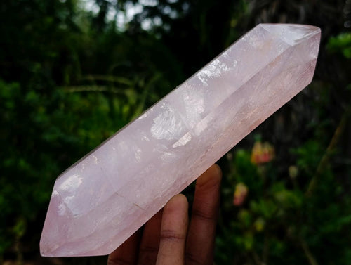 Polished Double Terminated Gemmy Rose Quartz Crystals x 6 From Madagascar - Toprock Gemstones and Minerals 