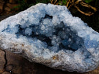 Natural XXL Blue Celestite Geode Specimen x 1 From Sakoany, Madagascar - Toprock Gemstones and Minerals 