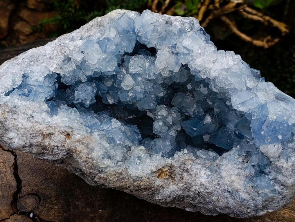 Natural XXL Blue Celestite Geode Specimen x 1 From Sakoany, Madagascar - Toprock Gemstones and Minerals 