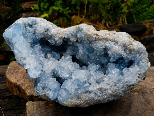 Natural XXL Blue Celestite Geode Specimen x 1 From Sakoany, Madagascar - Toprock Gemstones and Minerals 