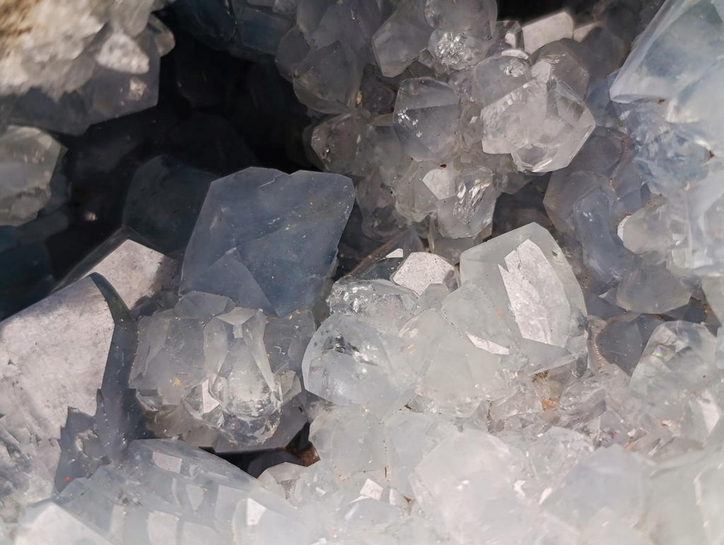 Natural XXL Blue Celestite Geode Specimen x 1 From Sakoany, Madagascar - Toprock Gemstones and Minerals 