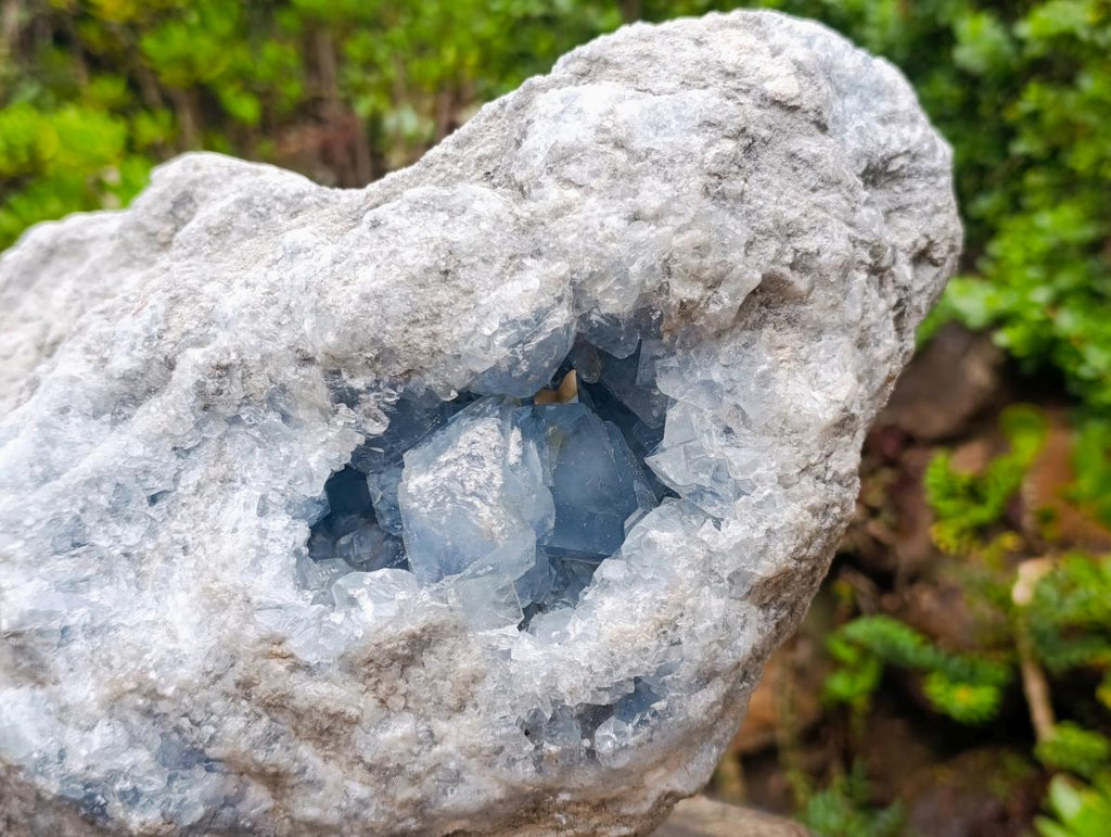 Natural XXL Blue Celestite Geode Specimen x 1 From Sakoany, Madagascar - Toprock Gemstones and Minerals 