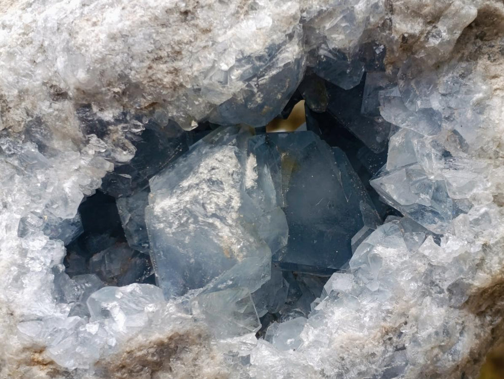 Natural XXL Blue Celestite Geode Specimen x 1 From Sakoany, Madagascar - Toprock Gemstones and Minerals 