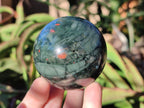 Polished Bloodstone Spheres x 2 From Swaziland - Toprock Gemstones and Minerals 