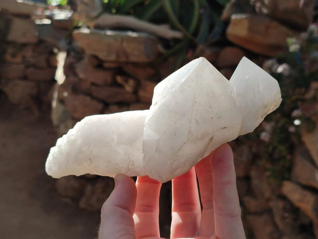 Natural Cascading "Anananas" Candle Quartz Crystals x 2 From Antsirabe, Madagascar - Toprock Gemstones and Minerals 