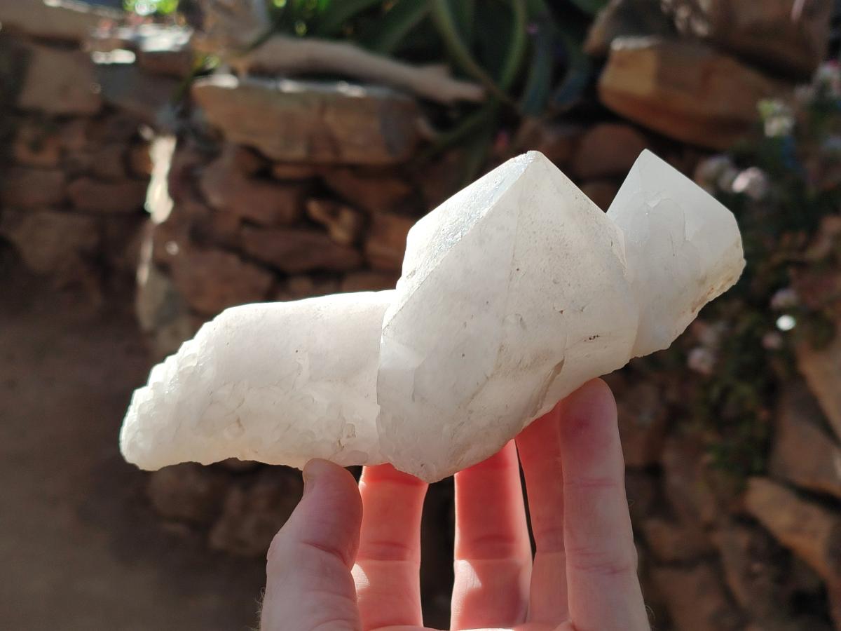 Natural Cascading "Anananas" Candle Quartz Crystals x 2 From Antsirabe, Madagascar - Toprock Gemstones and Minerals 