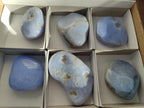 Polished Blue Lace Agate Free Forms x 6 From Nsanje, Malawi - Toprock Gemstones and Minerals 