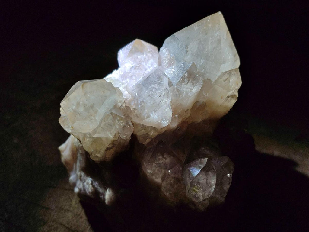 Natural Cascading White Phantom Smokey Luena Quartz Clusters x 2 From Luena, Congo - Toprock Gemstones and Minerals 