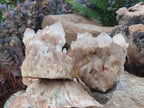 Natural Cascading White Phantom Smokey Luena Quartz Clusters x 2 From Luena, Congo - Toprock Gemstones and Minerals 