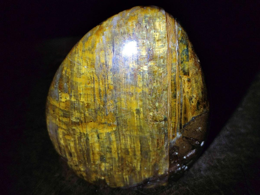 Polished Golden Tigers Eye Standing Display Pieces x 3 From Prieska, South Africa - Toprock Gemstones and Minerals 