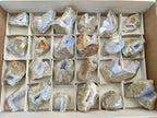 Natural Blue Lace Agate Specimens x 24 From Nsanje, Malawi - Toprock Gemstones and Minerals 