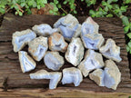 Natural Blue Lace Agate Specimens x 24 From Nsanje, Malawi - Toprock Gemstones and Minerals 