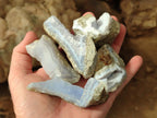 Natural Blue Lace Agate Specimens x 24 From Nsanje, Malawi - Toprock Gemstones and Minerals 