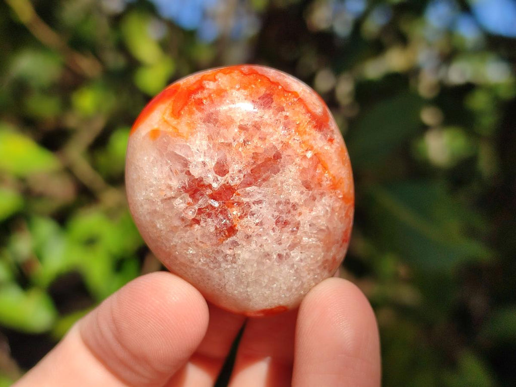Polished Carnelian Agate Gemstone Galets x 35 From Madagascar - Toprock Gemstones and Minerals 