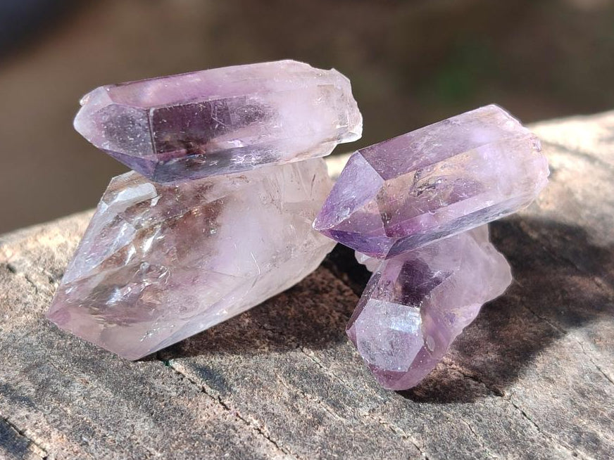 Natural Window Amethyst Crystals x 70 From Chiredzi, Zimbabwe - Toprock Gemstones and Minerals 