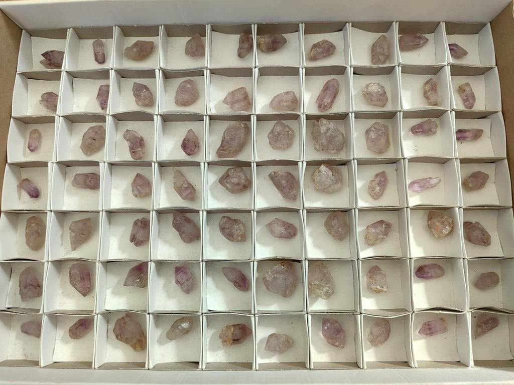 Natural Window Amethyst Crystals x 70 From Chiredzi, Zimbabwe - Toprock Gemstones and Minerals 