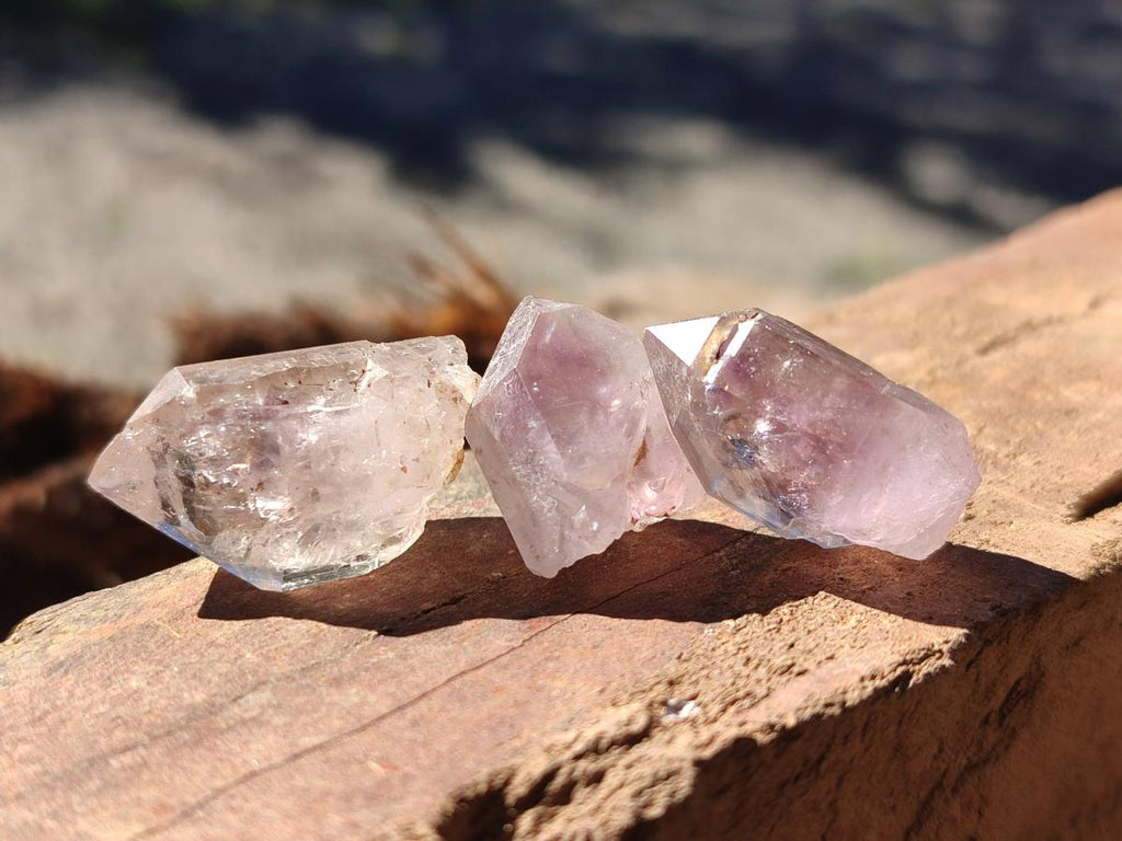 Natural Window Amethyst Crystals x 70 From Chiredzi, Zimbabwe - Toprock Gemstones and Minerals 