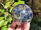 Polished Blue Iolite "Water Sapphire" Spheres x 2 From Madagascar - Toprock Gemstones and Minerals 