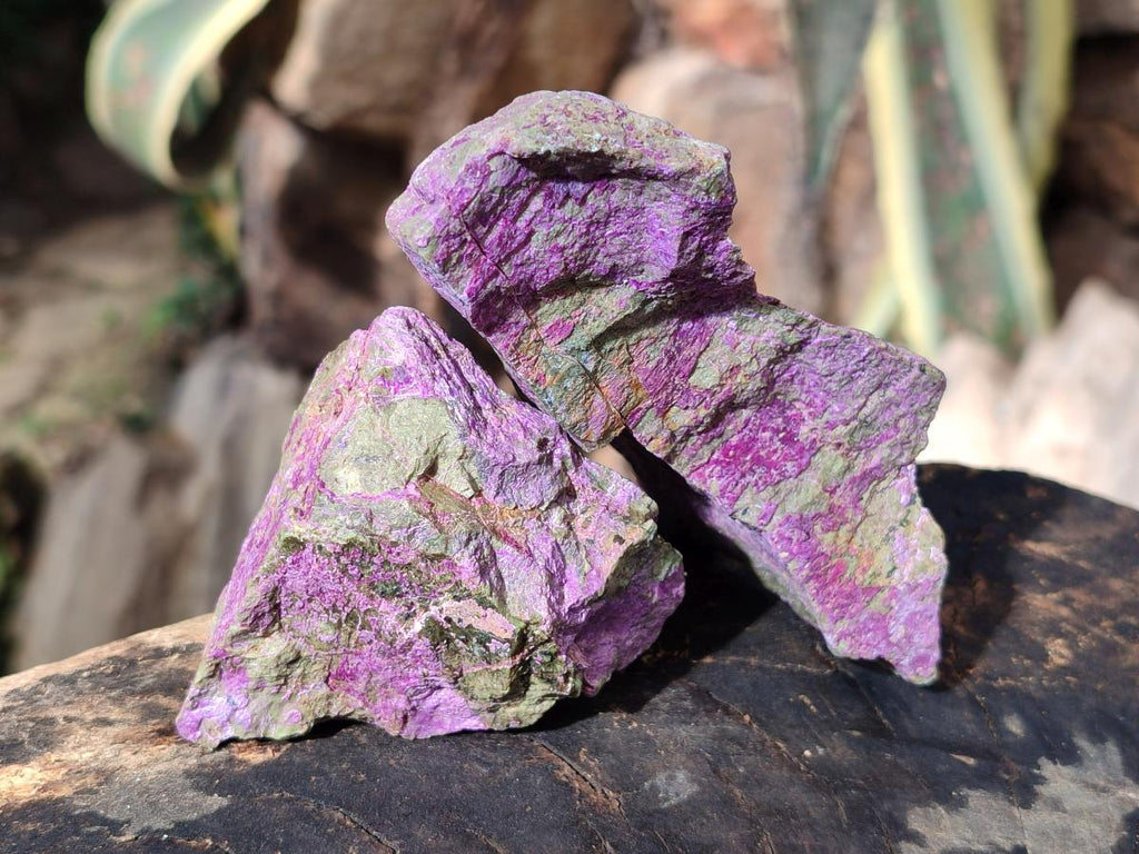 Natural Cobbed Stichtite Specimens x 12 From Barberton, South Africa - Toprock Gemstones and Minerals 