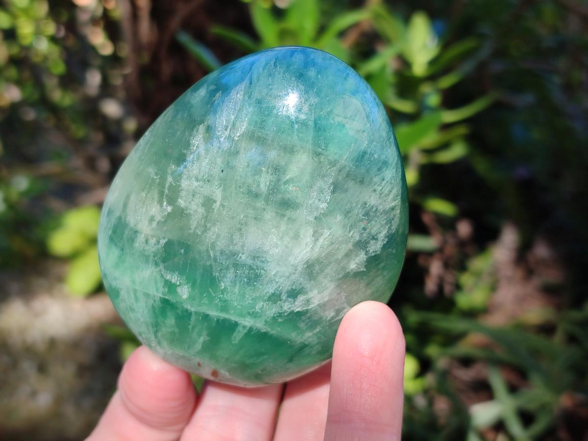 Polished Watermelon Fluorite Standing Display Pieces x 4 From Uis, Namibia - Toprock Gemstones and Minerals 
