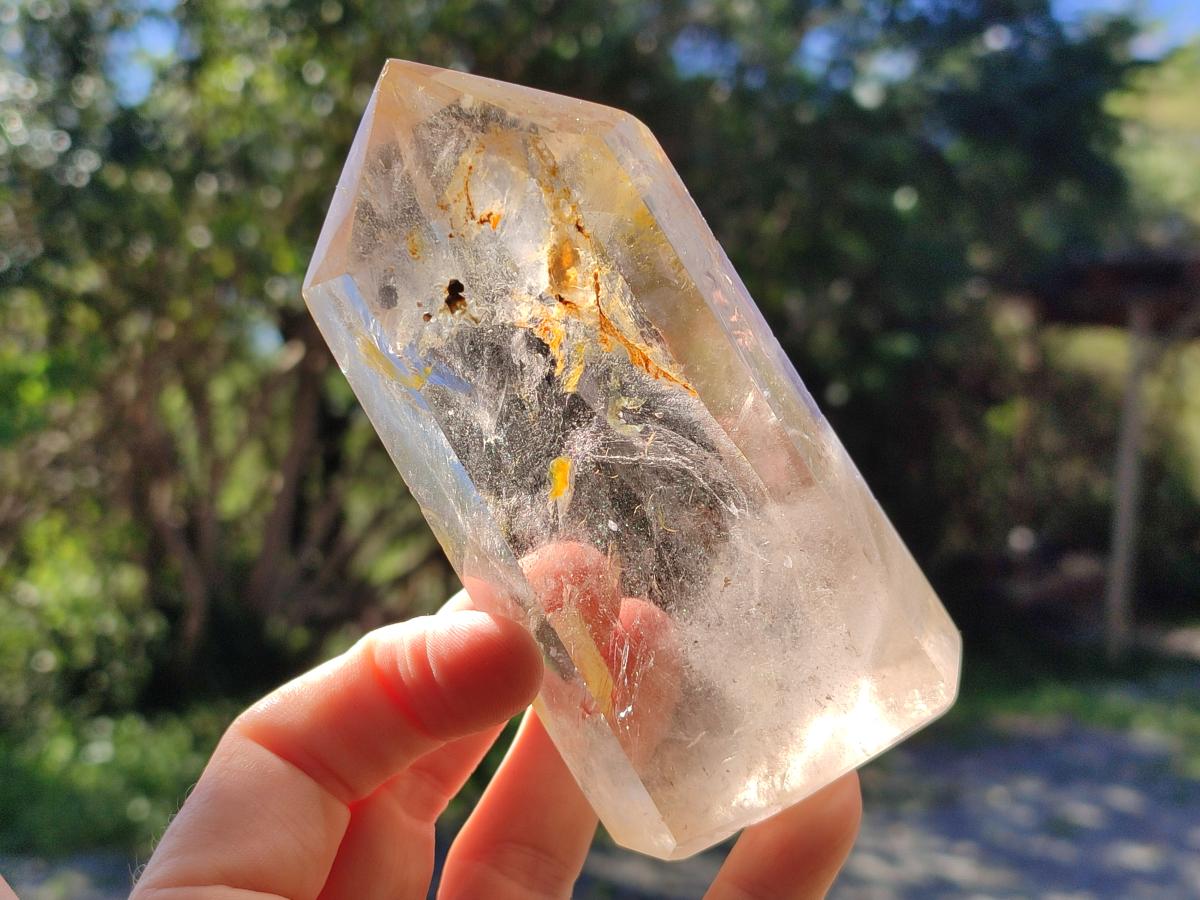 Polished Large Clear Smokey Quartz Display Crystals x 2 From Madagascar - Toprock Gemstones and Minerals 