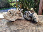 Natural Smokey Quartz and Black Tourmaline Specimens x 2 From Erongo, Namibia - Toprock Gemstones and Minerals 