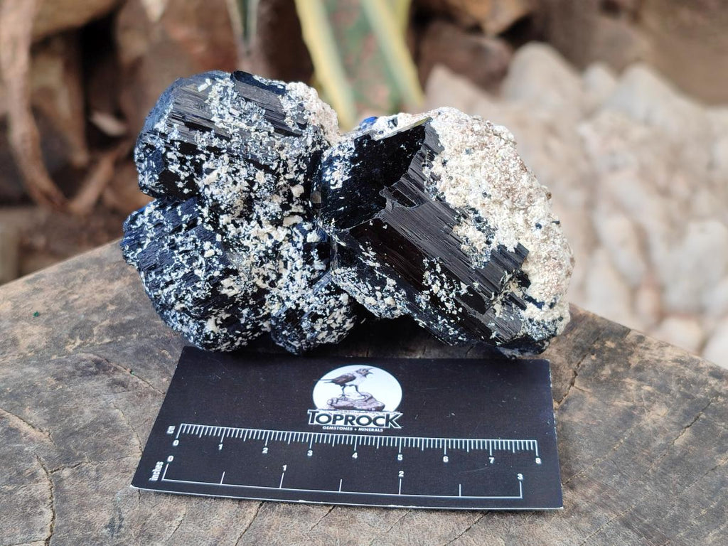 Natural Smokey Quartz and Black Tourmaline Specimens x 2 From Erongo, Namibia - Toprock Gemstones and Minerals 