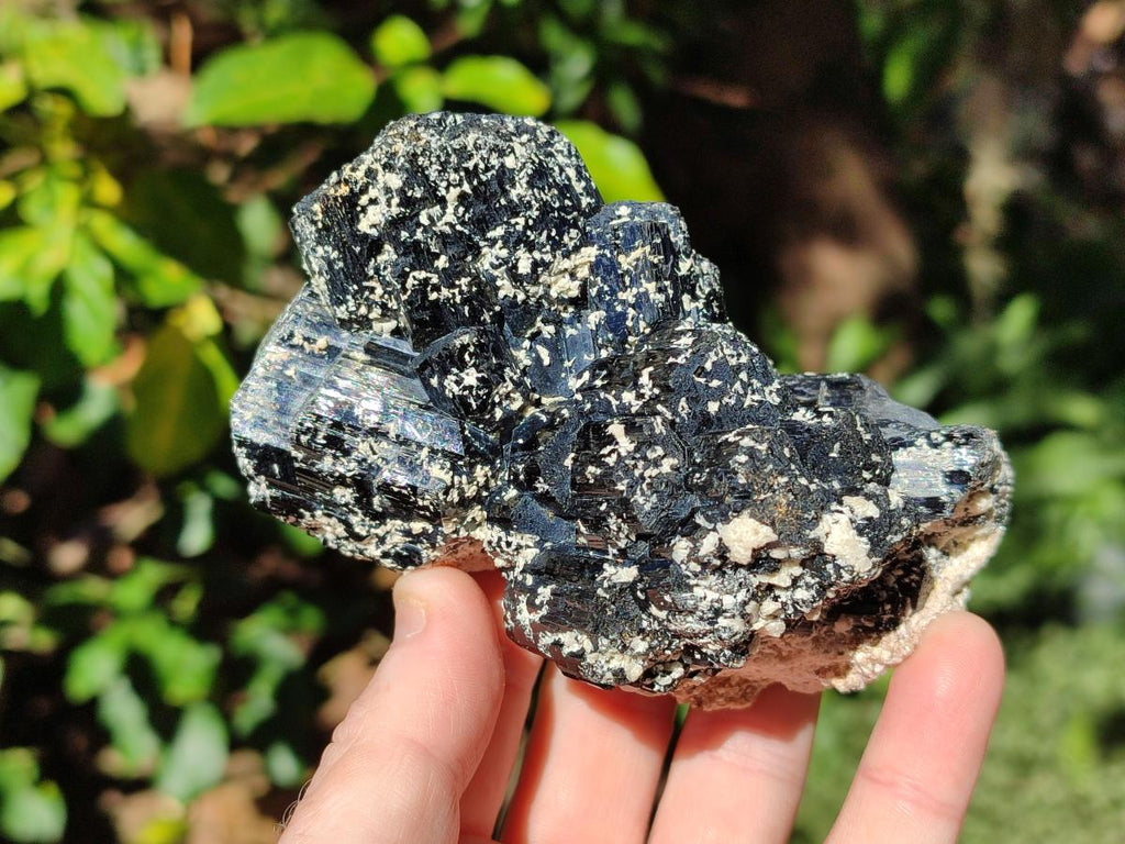 Natural Smokey Quartz and Black Tourmaline Specimens x 2 From Erongo, Namibia - Toprock Gemstones and Minerals 
