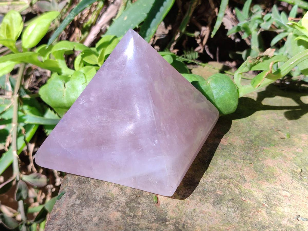 Polished Gemmy Rose Quartz Pyramids x 4 From Madagascar - Toprock Gemstones and Minerals 